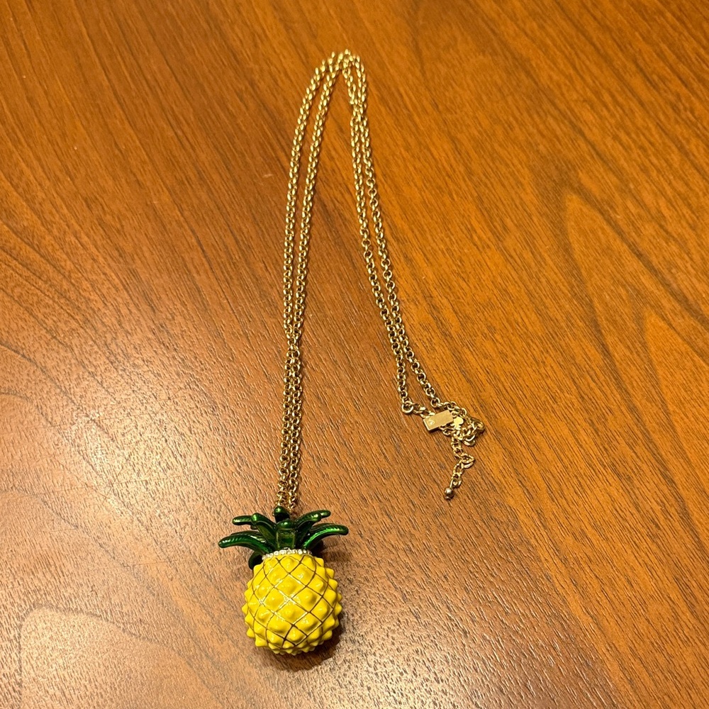 Kate Spade Rare “Anyway you Slice it” Large Pineapple Pendent